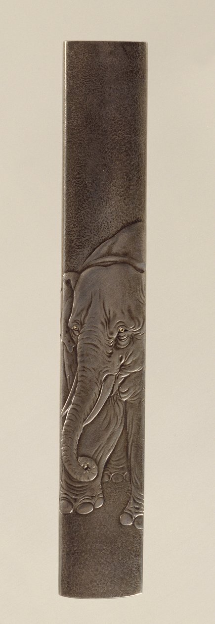 Sword Fitting, Edo-kausi 1615-1868 (uurteinen pronssi) (katso kääntöpuoli 142625) tekijältä Japanese School
