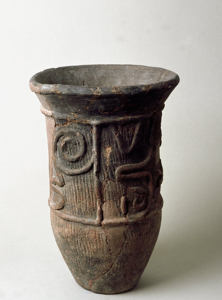 Terrakottapurkki Chibasta, Jomon-kaudelta 1200-1100 eKr tekijältä Japanese School