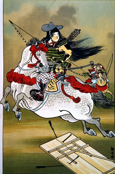 Tomoe, Japanin rohkea naissoturi Genji- ja Heishi-aikoina (värilitho) tekijältä School Japanese