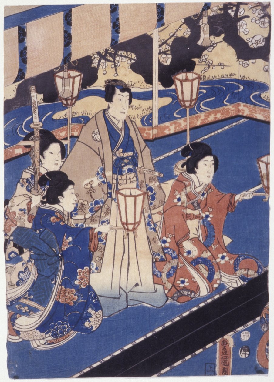 Nimetön (värillinen puupiirros) tekijältä School Japanese