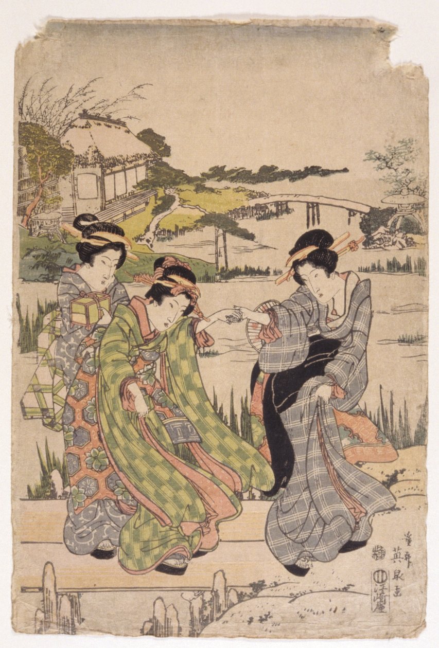 Nimetön (värillinen puupiirros) tekijältä School Japanese