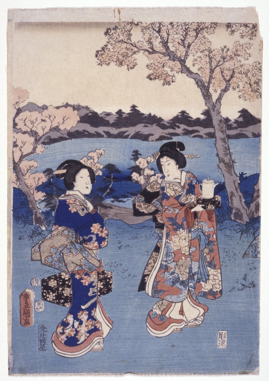 Nimetön (värillinen puupiirros) tekijältä School Japanese