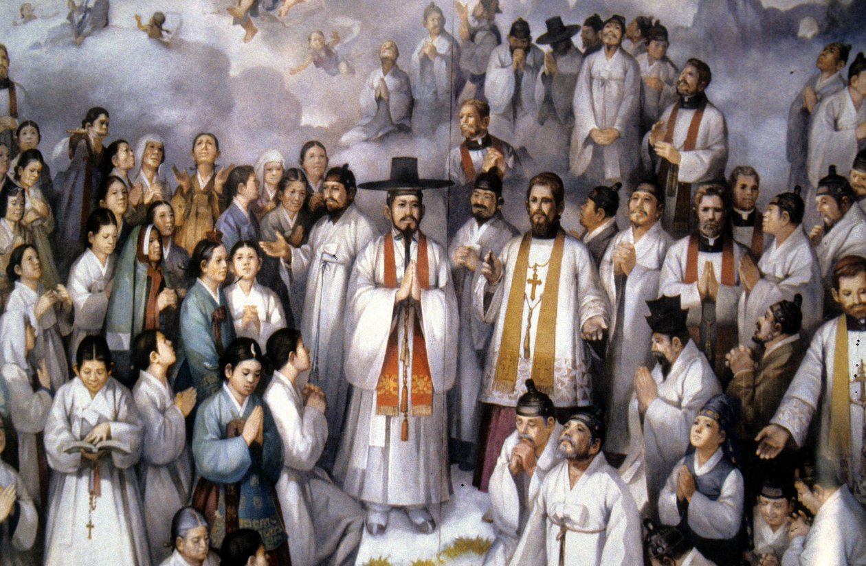 Edustus 93:sta Koreassa 1800-luvulla marttyyrikuoleman saaneesta ranskalaisesta lähetyssaarnaajasta. tekijältä School Korean