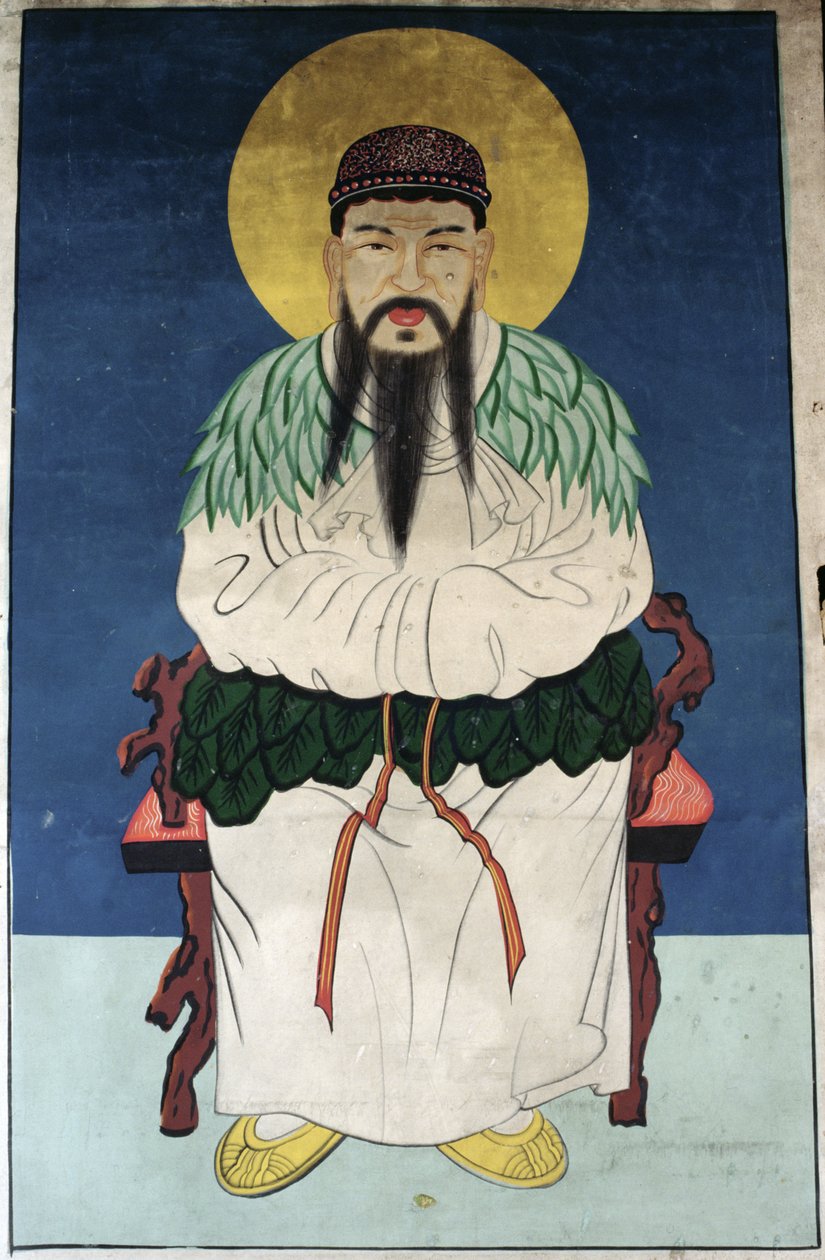 Miesjumala Dangun (luonnonpigmentti paperille) tekijältä School Korean