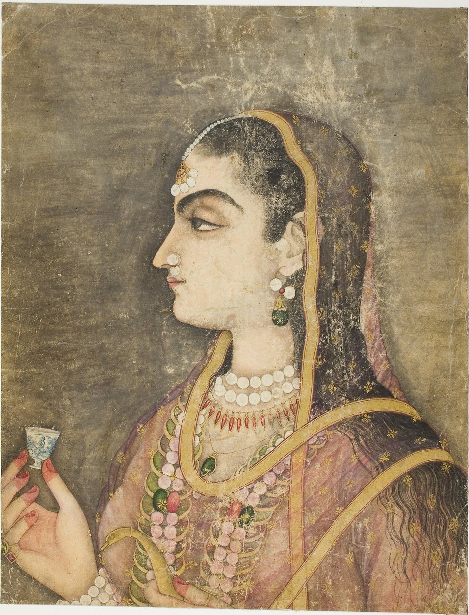 Prinsessan muotokuva tekijältä School Mughal