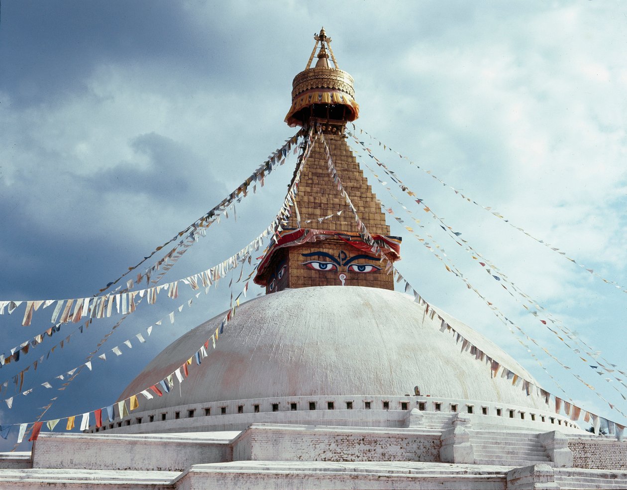 Näkymä buddhalaiselle stupalle, 700-luku tekijältä School Nepalese