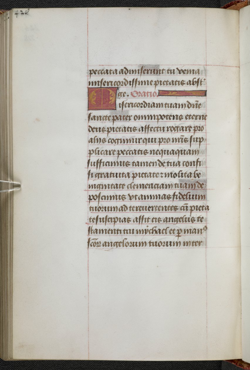 Kings 9, f.228v, tuntikirja, Sarumin käyttö ("Anne Boleynin tuntikirja") (pergamentti). tekijältä School Netherlandish