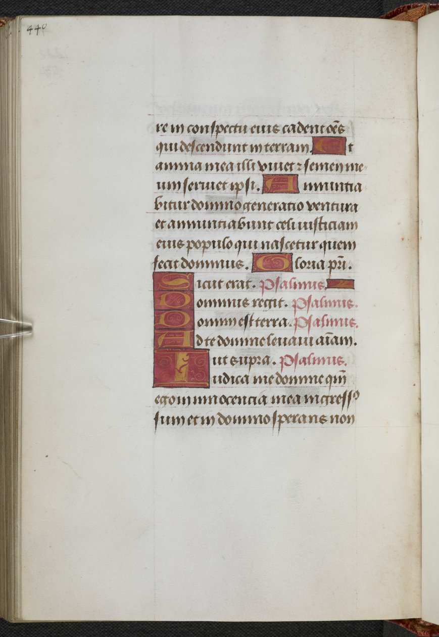 Kings 9, f.234v, tuntikirja, Sarumin käyttö ("Anne Boleynin tuntikirja") (pergamentti). tekijältä School Netherlandish