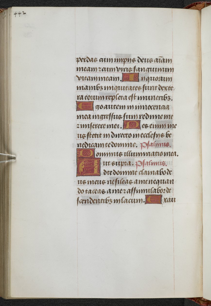 Kings 9, f.235v, tuntikirja, Sarumin käyttö ("Anne Boleynin tuntikirja") (pergamentti). tekijältä School Netherlandish