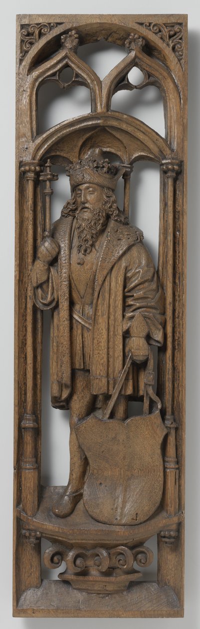 Paneeli urkukotelosta, c. 1510-20 (tammi, jossa on jälkiä polykromiasta) tekijältä School Netherlandish