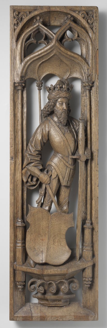 Paneeli urkukotelosta, c. 1510-20 (tammi, jossa on jälkiä polykromiasta) tekijältä School Netherlandish