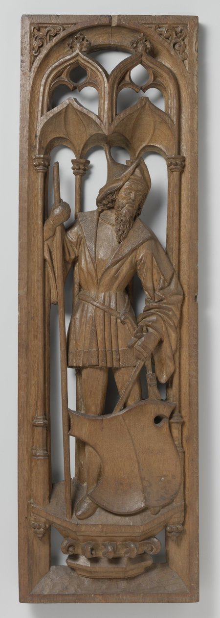 Paneeli urkukotelosta, c. 1510-20 (tammi, jossa on jälkiä polykromiasta) tekijältä School Netherlandish