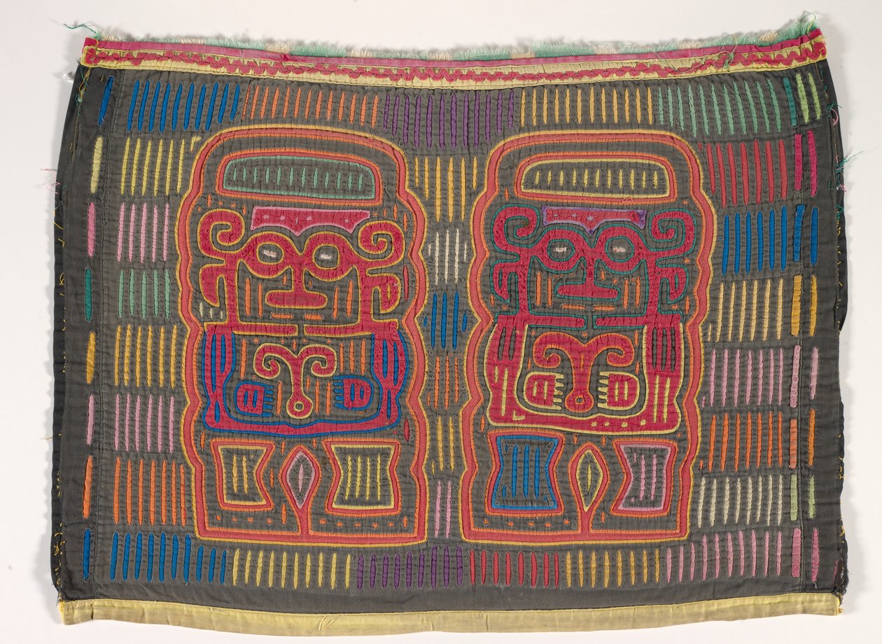 Painel de camisa (mola), Povo Kuna, Ilhas San Blas, c.1950 (algodão aplicado) finlandês tekijältä School Panamanian