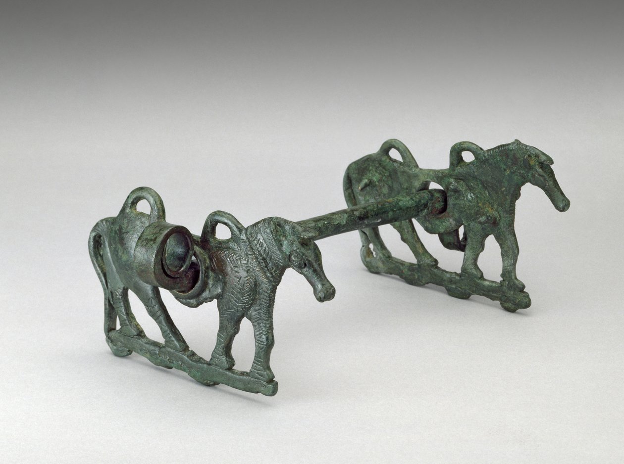 Horse Bit, mahdollisesti 9.-7. vuosisadalla eKr., Iran (pronssi) tekijältä School Persian