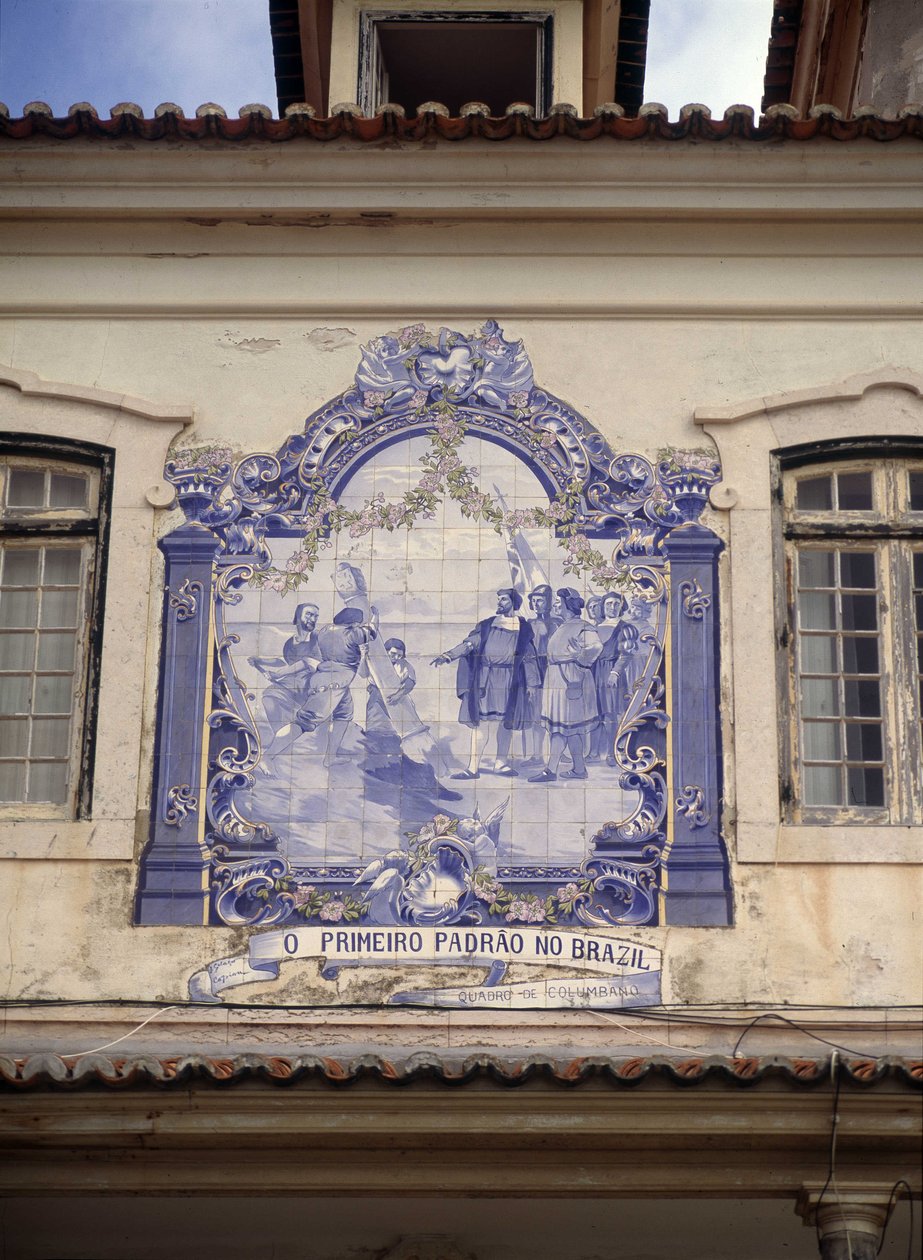 Pedro Alvares Cabral (1467/8 - noin 1520) löysi Brasilian vuonna 1500. Laatat Lissabonin ympäristössä. tekijältä School Portuguese