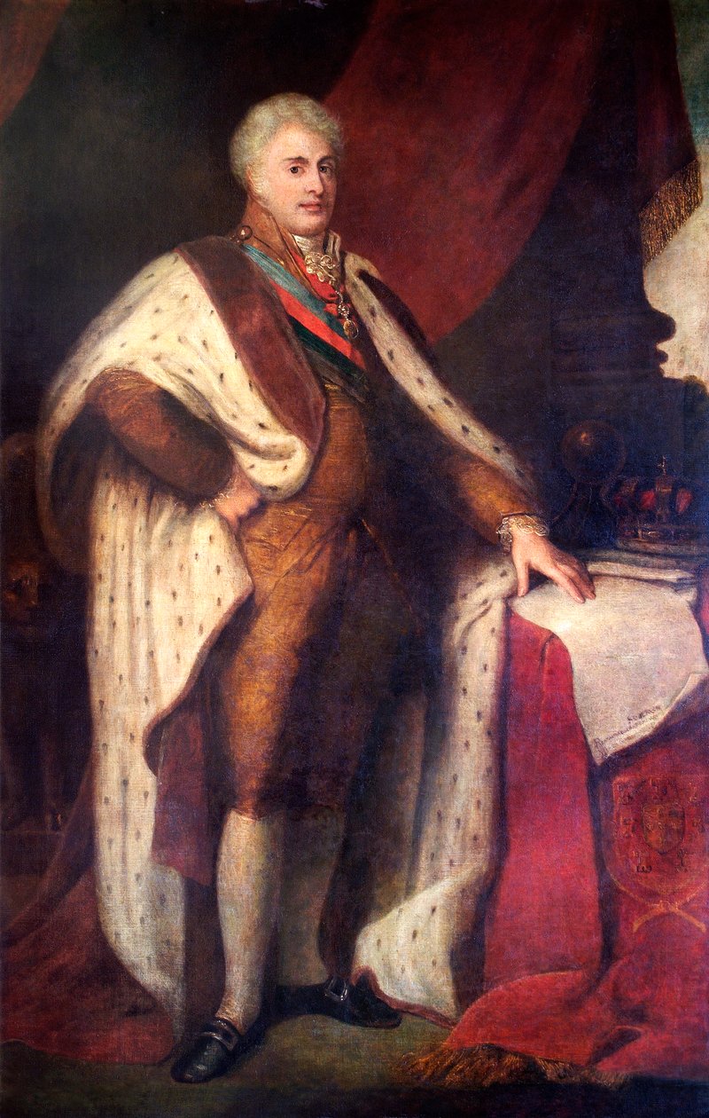 Kuningas Johannes VI (öljy kankaalle) tekijältä School Portuguese