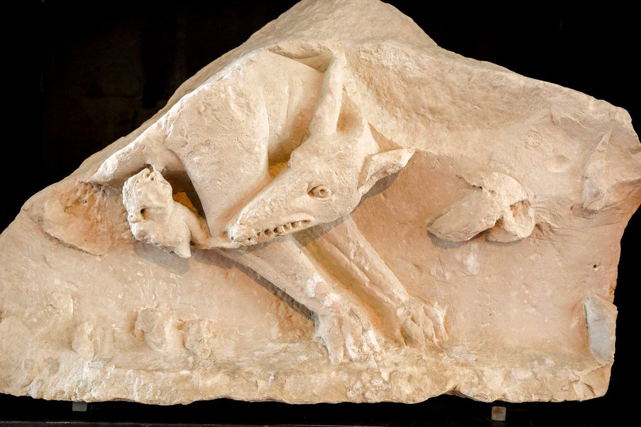 Susi ja kaksoset Romulus ja Remus, 2. vuosisata (veistos) tekijältä School Roman