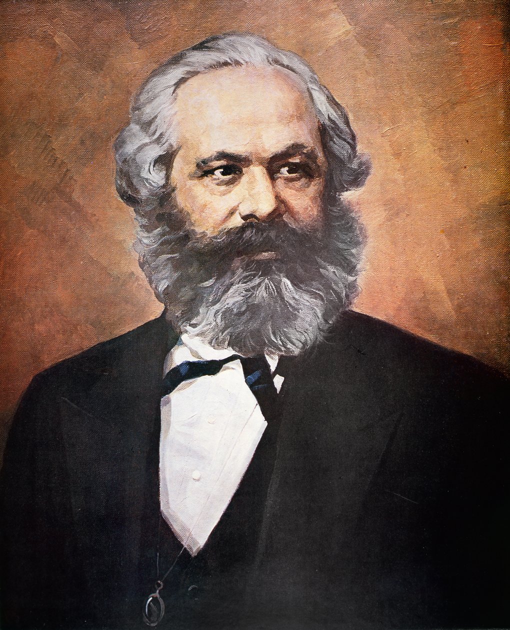 Karl Marx (väri litho) tekijältä School Russian