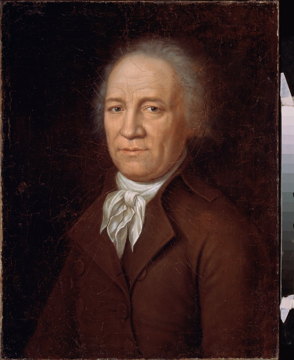 Maanviljelijä Andrei Bolotovin (1738-1833) muotokuva. Venäläisen mestarin maalaus, öljy kankaalle, 1700-luvun loppu. Valtion historiallinen museo, Moskova. tekijältä School Russian