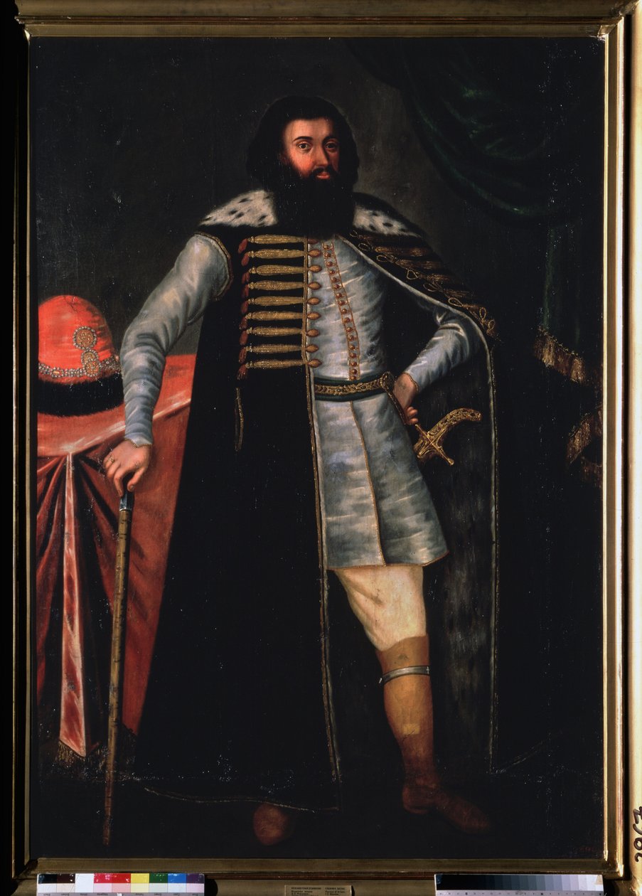 Muotokuva kreivi Ivan Repninistä (?). Venäläisen mestarin maalaus, öljy kankaalle, 1600-luvun 2. puolisko. Muinainen venäläinen taide. Venäjän valtionmuseo, Pietari. tekijältä School Russian
