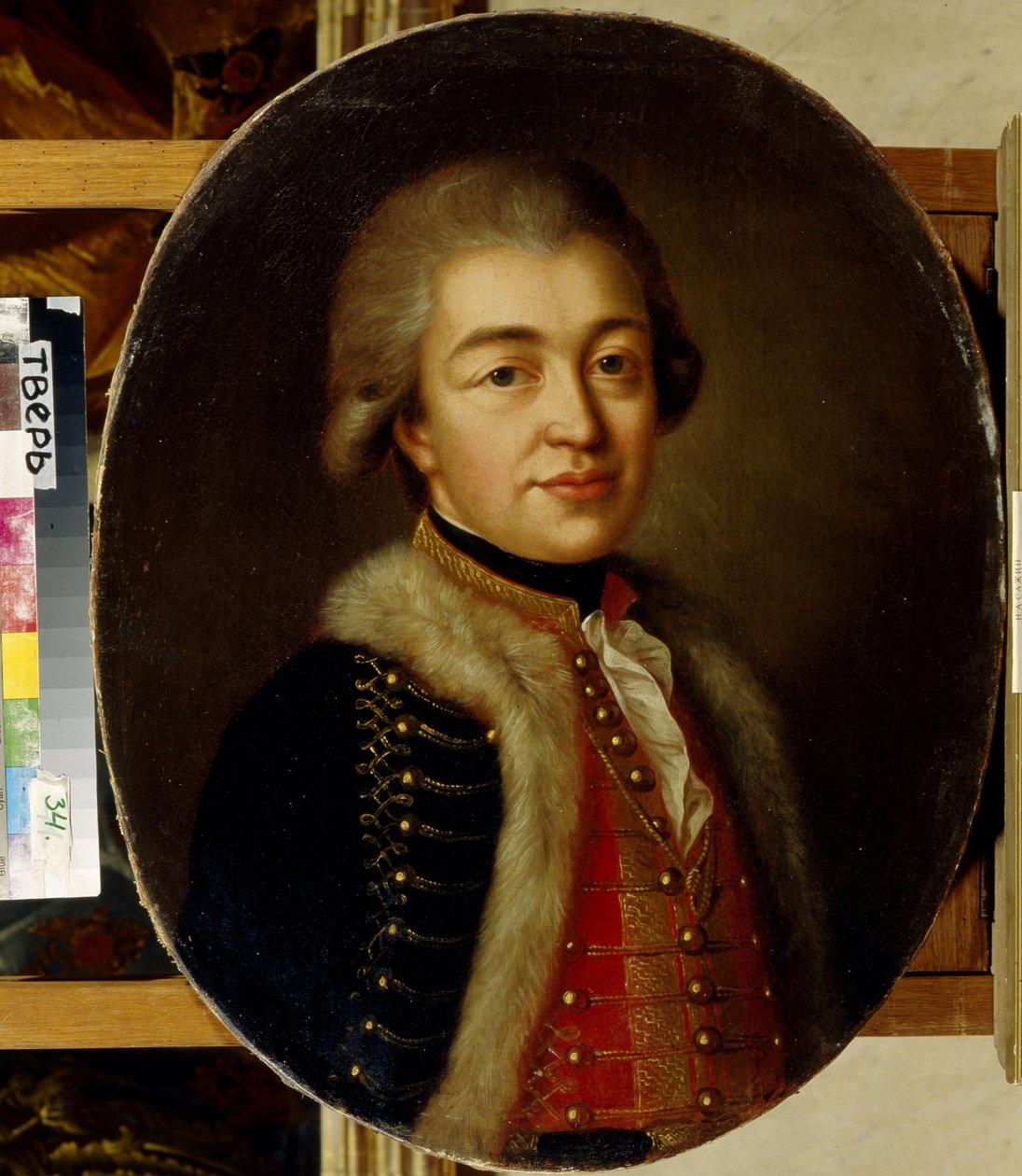 Prinssi Stepan Borisovich Kurakinin (1754-1805) muotokuva. (Prinssi Stepan B. Kurakinin muotokuva). Anonyymi maalaus, öljy kankaalle, 1700-luvun toinen puoli. venäläistä taidetta tekijältä School Russian