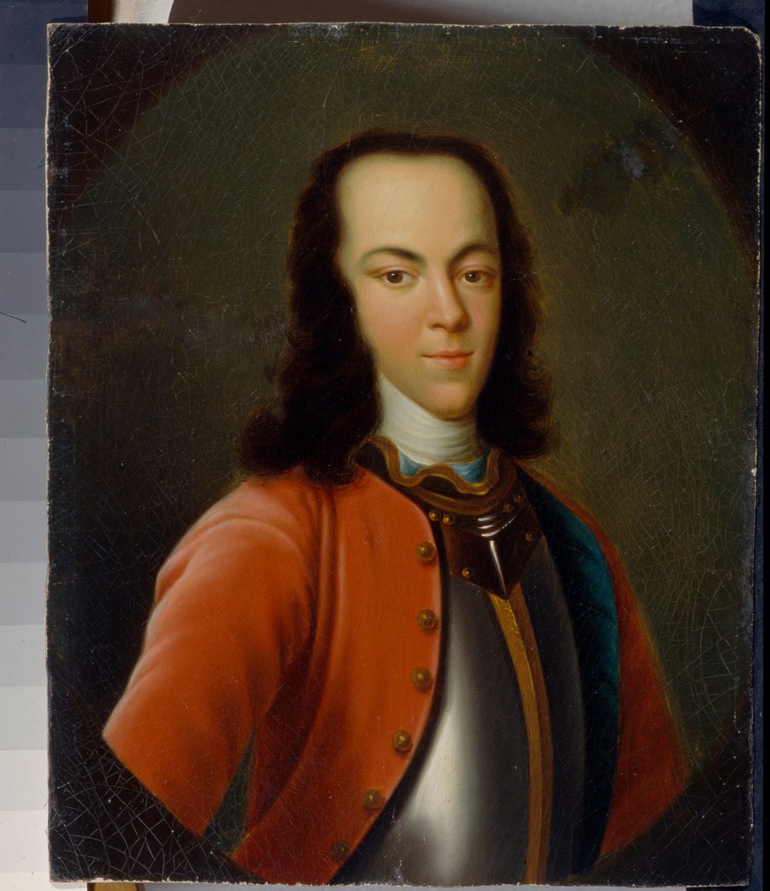 ""Tsarevitšin tai Venäjän suurruhtinas Aleksis Petrovitš Romanovin (1690-1718) muotokuva"" Nimetön 1700-luvun maalauksen alueellinen taidemuseo, Rostov Donissa tekijältä School Russian