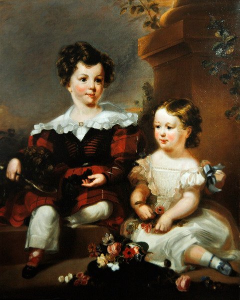 John Ramsayn muotokuva Stralochista (öljy kankaalle) tekijältä School Scottish