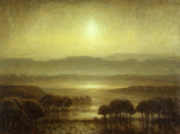 Auringonnousu (öljy kankaalle) tekijältä School Scottish