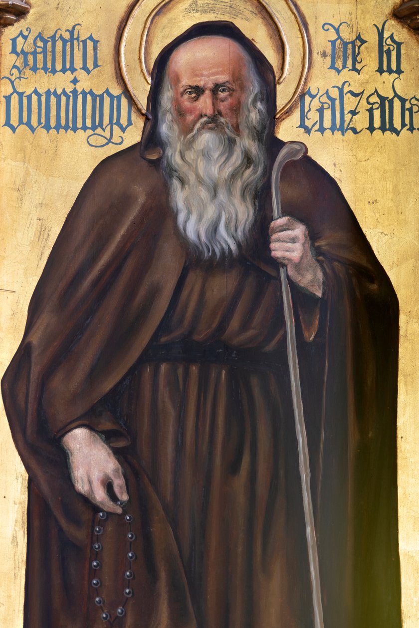 Eremitaasi (Nuestra Señora de La Plazan Eremitaasi). Sisätilat. Alttari. Yksityiskohta. Alttari (maalaus) tekijältä School Spanish