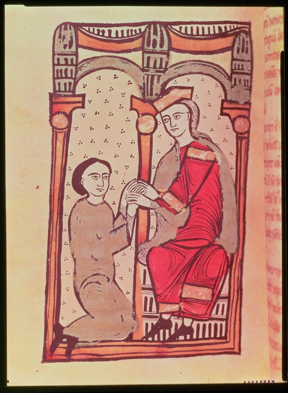 Lordi ja vasalli, kirjasta The Book of Major Feuds (vellum) tekijältä School Spanish