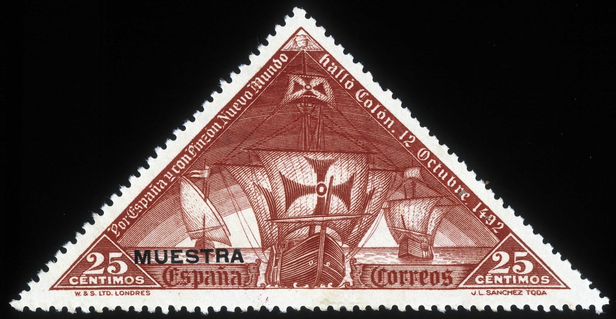 Espanjalainen leima Christopher Columbuksen karavelleissa tekijältä School Spanish