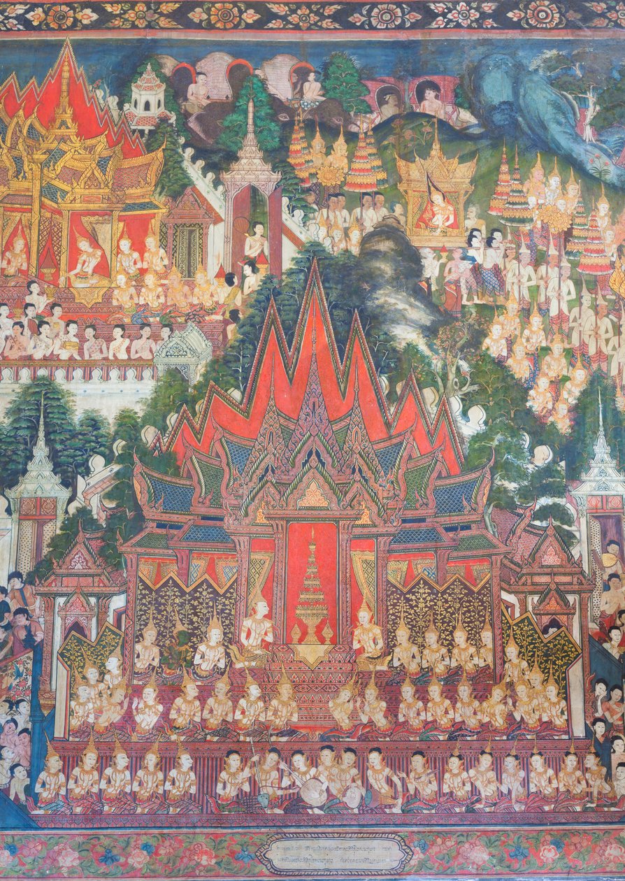 Buddhaisawan-kappelin seinämaalaukset, Wang Na:n palatsi tekijältä School Thai