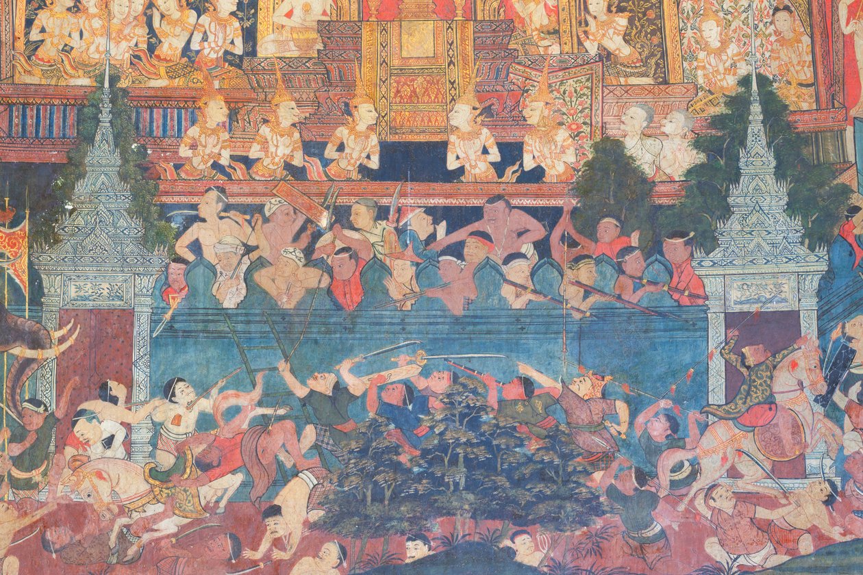 Buddhaisawan-kappelin seinämaalaukset, Wang Na:n palatsi tekijältä School Thai