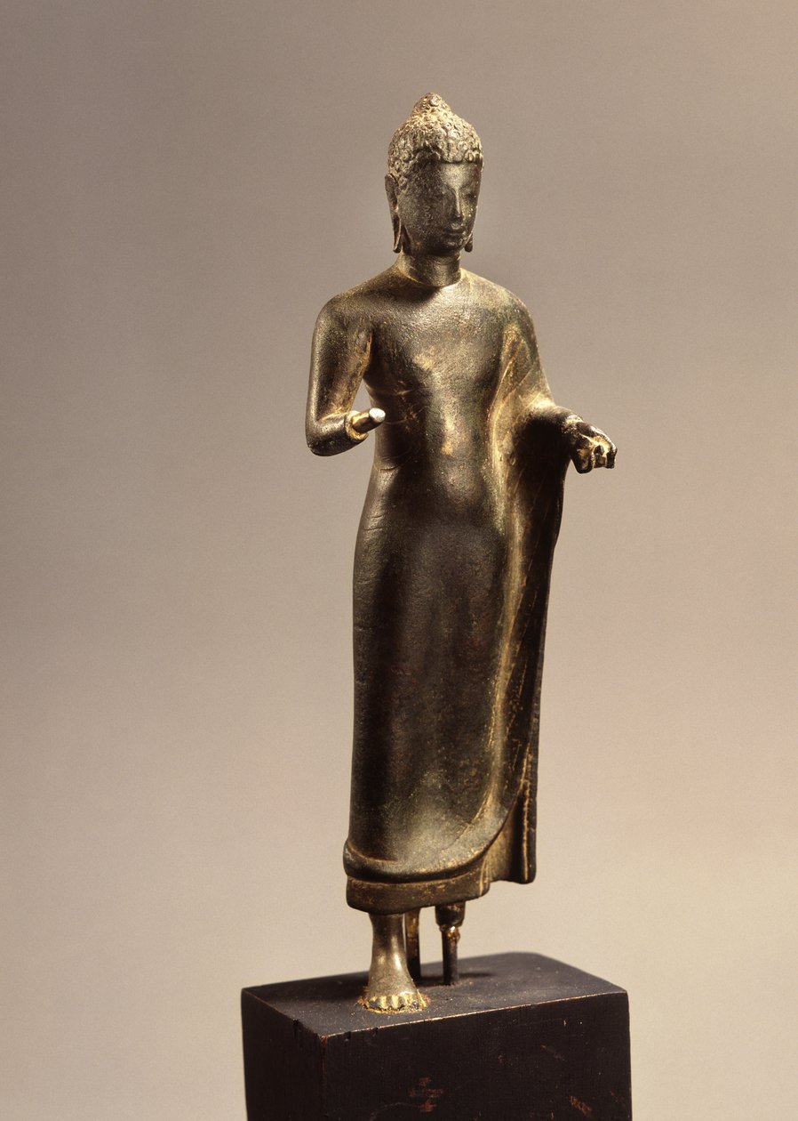 Pysyvä Buddha, Davaravati-kausi (pronssi) tekijältä School Thai