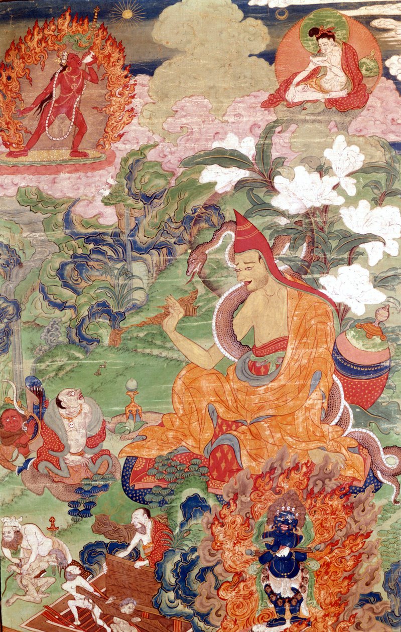 Taikuri Abhayakava Bengalista, Tiibetin Thai-Ka, Musée Guimet, Pariisi tekijältä School Tibetan