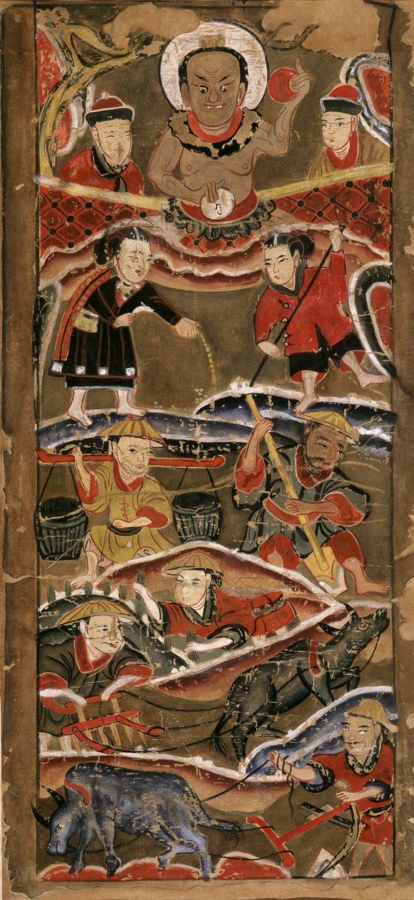 King Hang Trong, maatalousnero, 70x35 paperi, Hanoin taidemuseo. tekijältä School Vietnamese