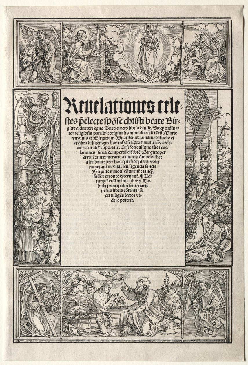 Raja - Kristuksen kasteen kanssa tekijältä School of Albrecht Dürer