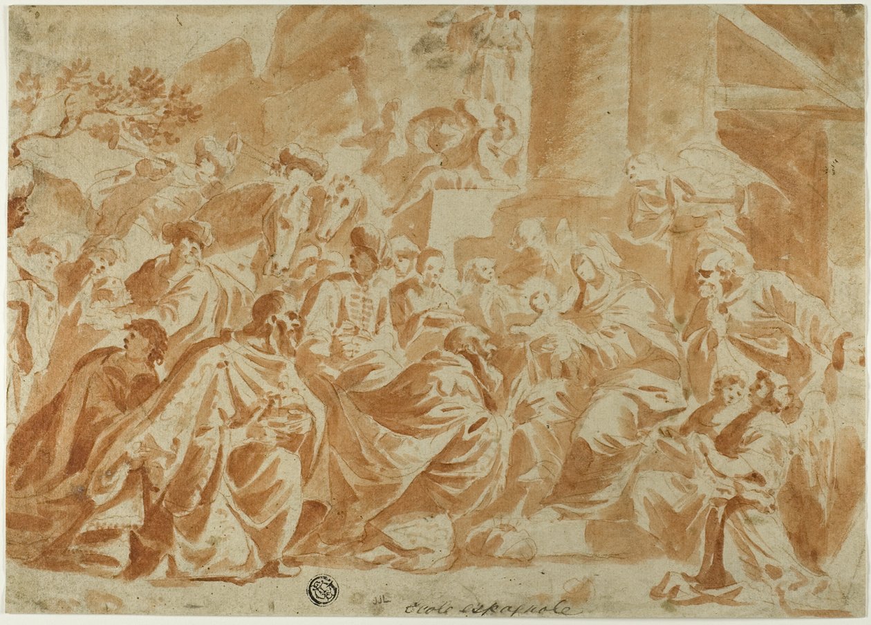 Maagien palvonta tekijältä School of Peter Paul Rubens