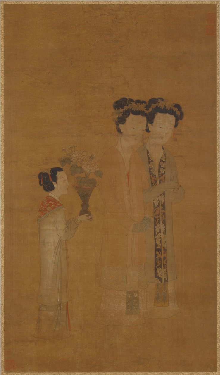 Hovin naiset ja palvelijat, Ming-dynastia, 1500-luku. tekijältä School of Tang Yin