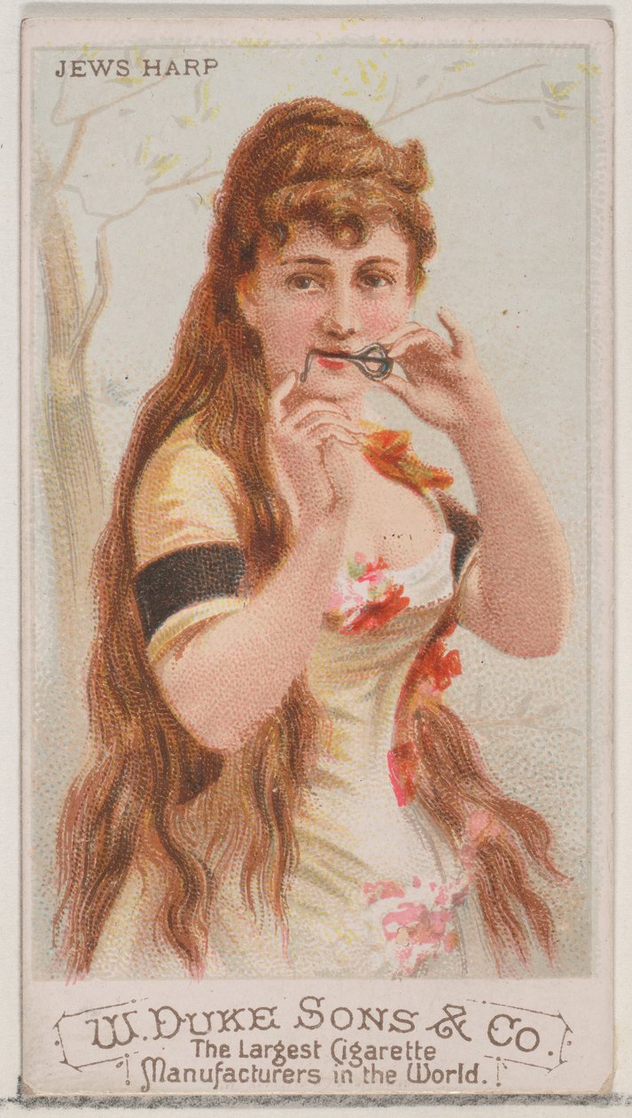 Jews Harp, Musical Instruments -sarjasta N82 Duke-tuotemerkin savukkeille, 1888, 1888. tekijältä Schumacher and Ettlinger