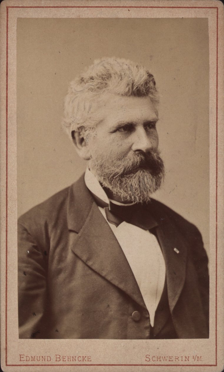 Sellisti ja säveltäjä Georg Goltermanni muotokuva 1824-1898, n. 1880. tekijältä Schwerin . Photo studio Edmund Behncke