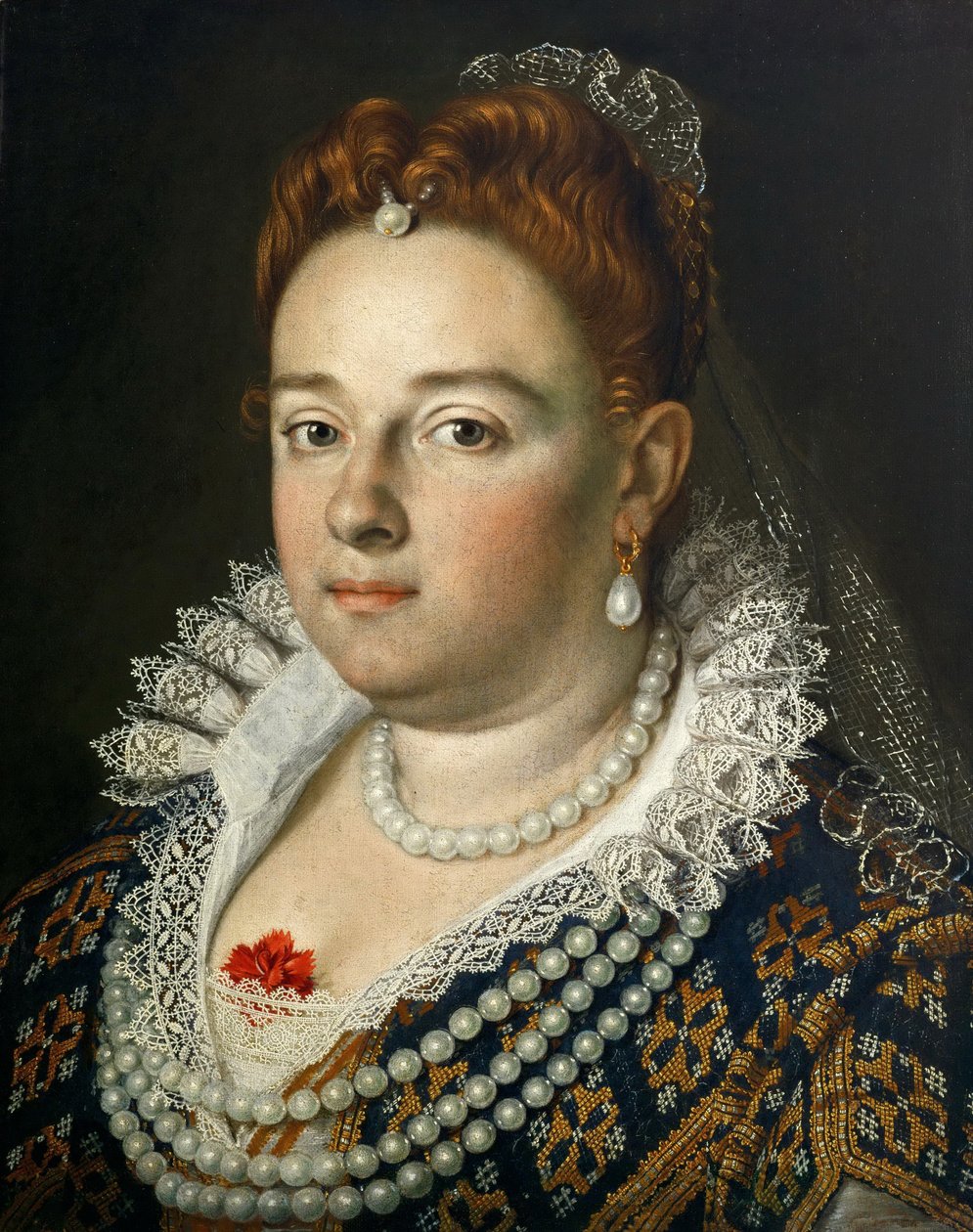 Bianca Cappellon muotokuva 1548-1587, Toscanan suurherttuatar, 1585-1586 tekijältä Scipione Pulzone
