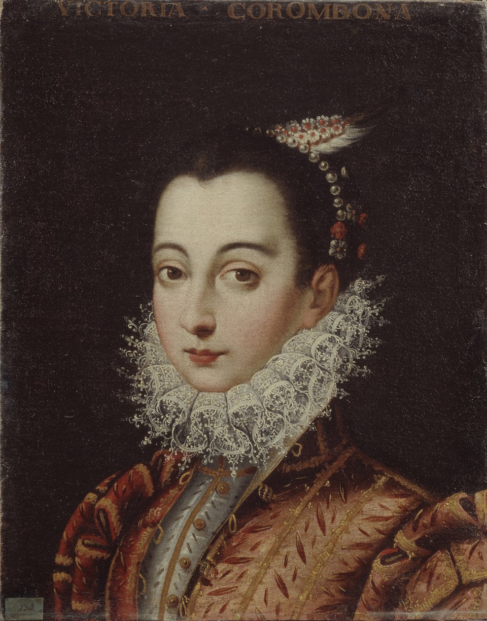 Vittoria Accorambonin muotokuva 1557-1585, n. 1580 tekijältä Scipione Pulzone