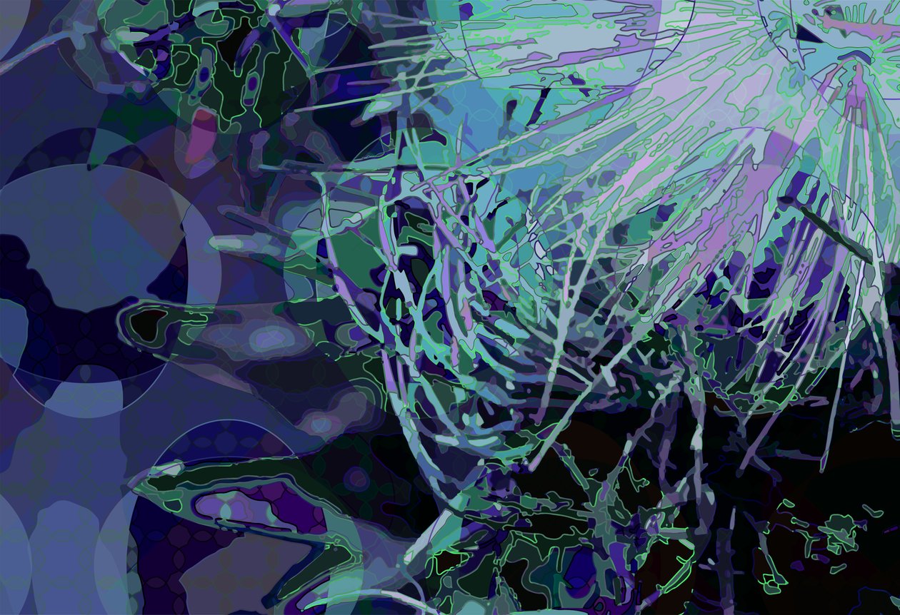 Artichoke_abst_horz4 (digitaalinen) tekijältä Scott J. Davis