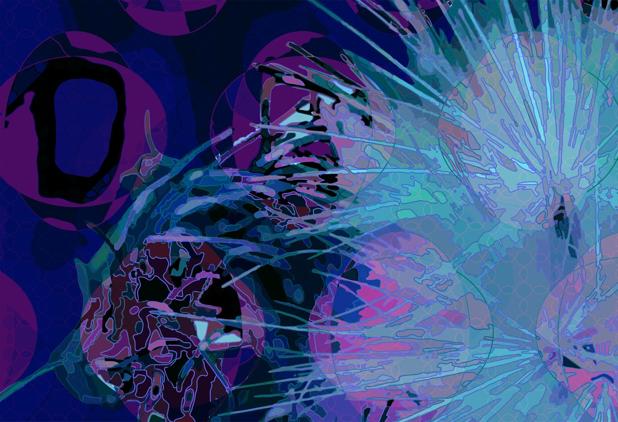 Artichoke_abst_horz9 (digitaalinen) tekijältä Scott J. Davis