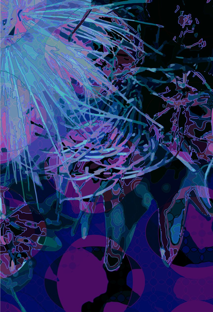 Artichoke_abst_vert3 (digitaalinen) tekijältä Scott J. Davis