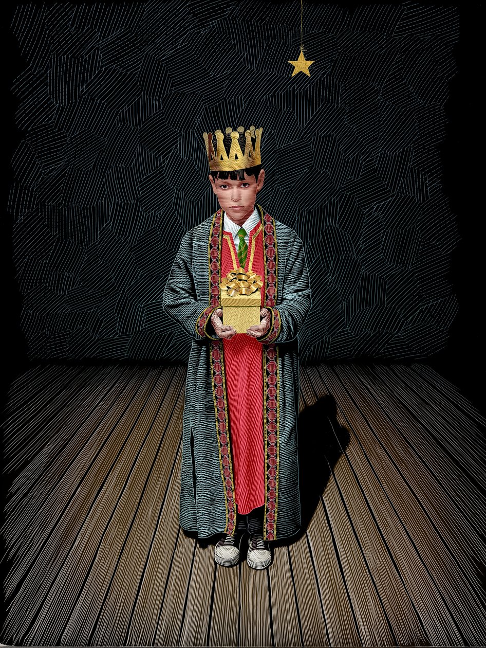 Caspar, 2023 (raaputusalusta, väritetty digitaalisesti) tekijältä Scott McKowen