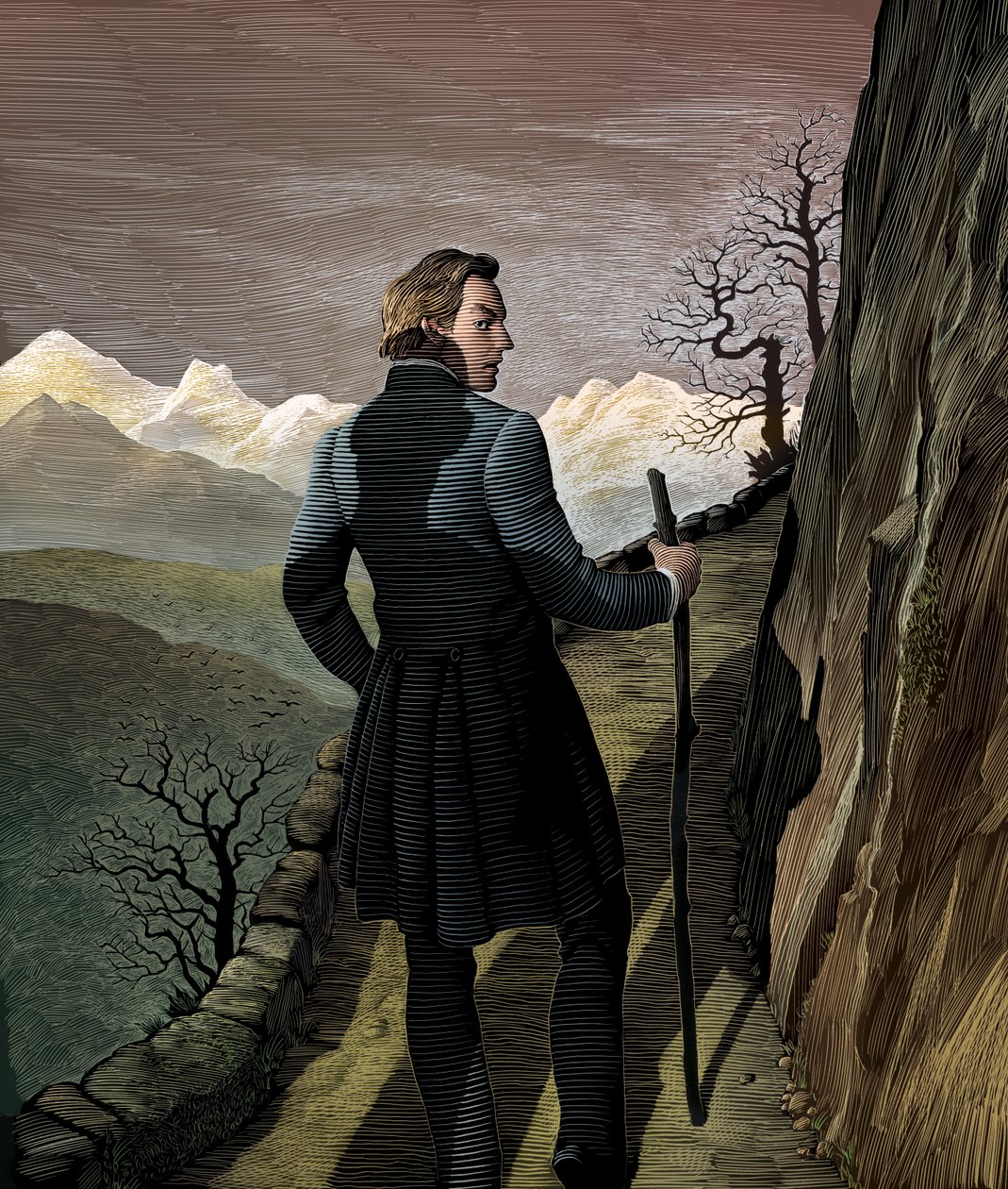 Frankenstein, 2007 (raapalevy, väritetty digitaalisesti) tekijältä Scott McKowen