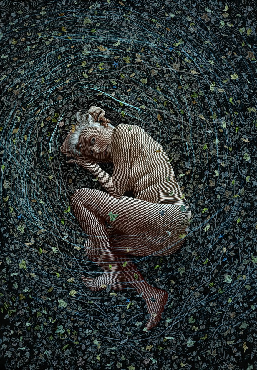 Lear, 2018 (raaputusalusta, väritetty digitaalisesti) tekijältä Scott McKowen