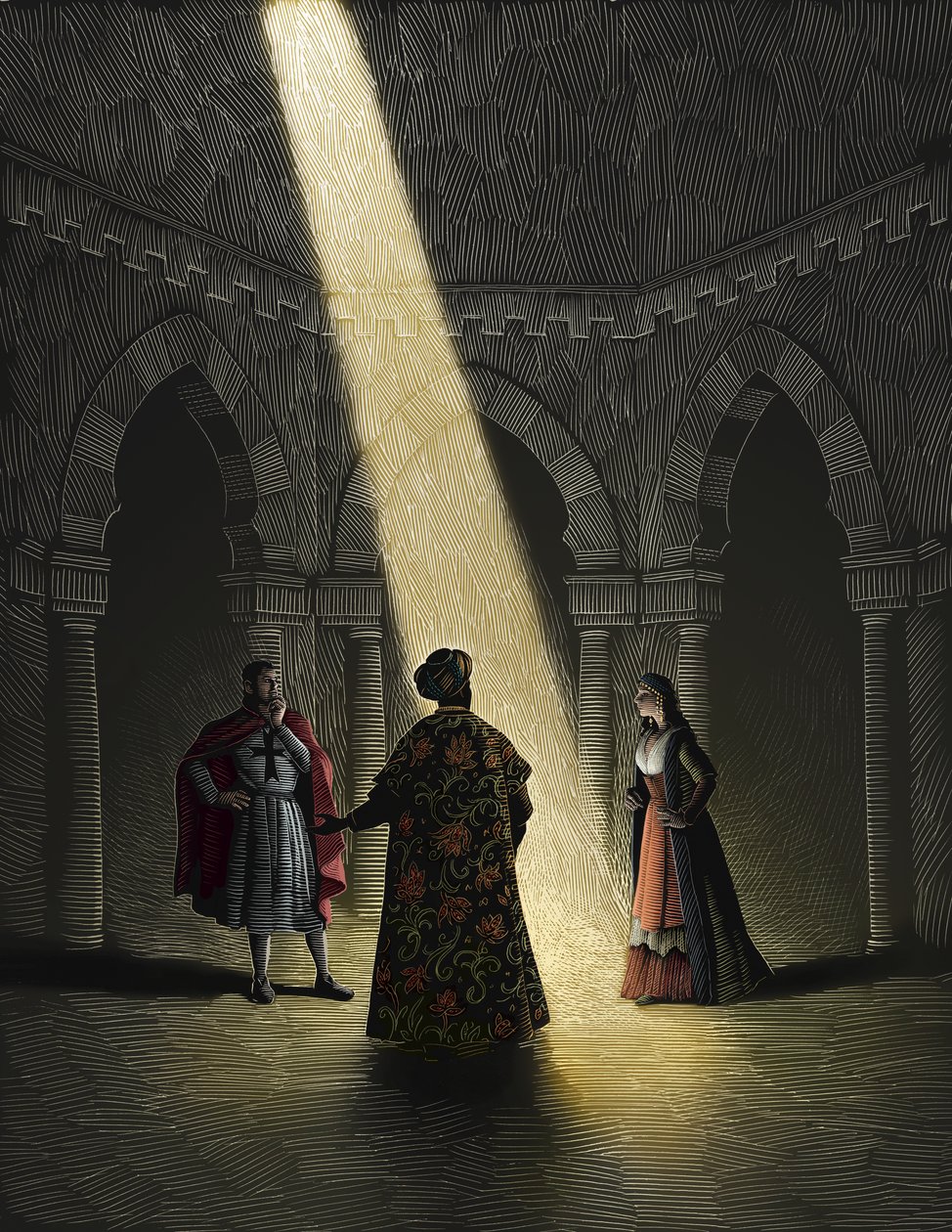 Nathan the Wise, 2008 (raaputusalusta, väritetty digitaalisesti). tekijältä Scott McKowen